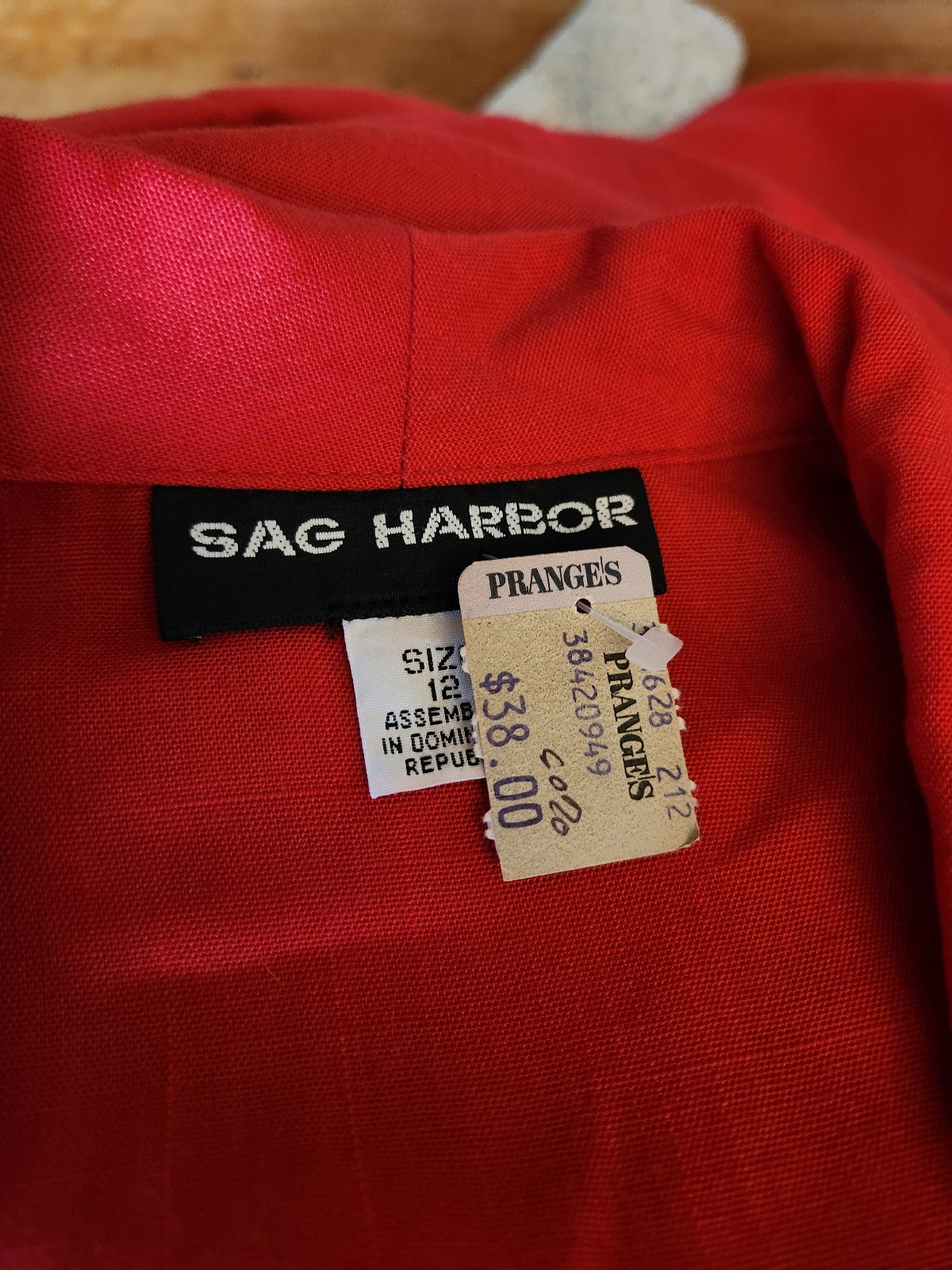 90s Deadstock Red Blazer