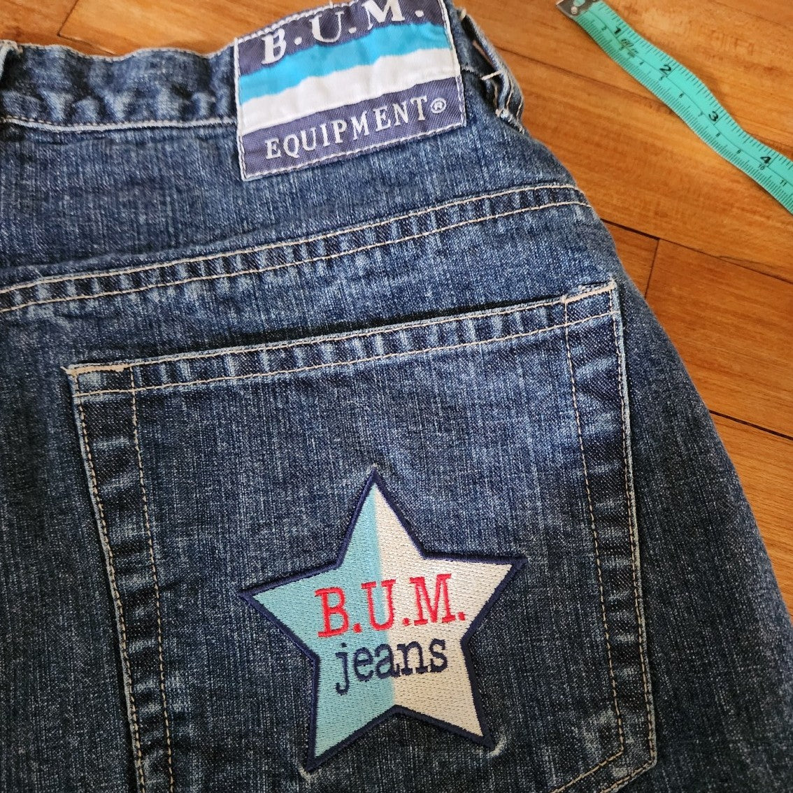 90s/Y2K BUM Equipment Denim Shorts