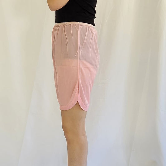 70s/80s Pink Nylon Slip Shorts