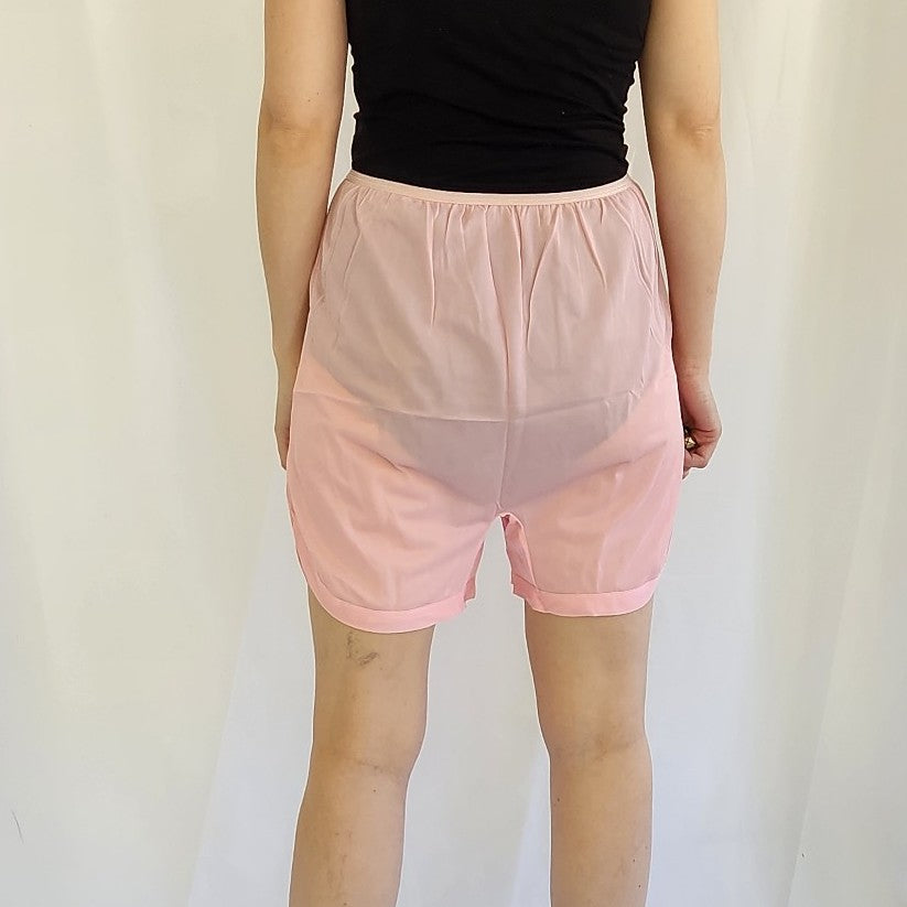 70s/80s Pink Nylon Slip Shorts