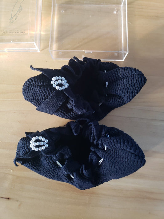 60s Black Ladies Slippers