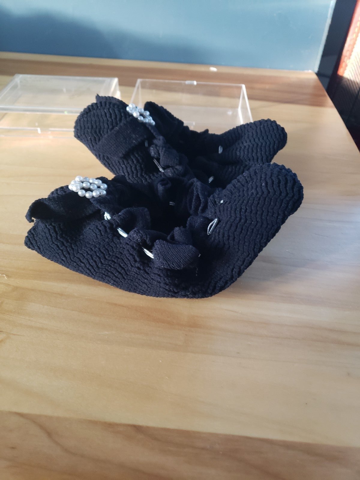 60s Black Ladies Slippers