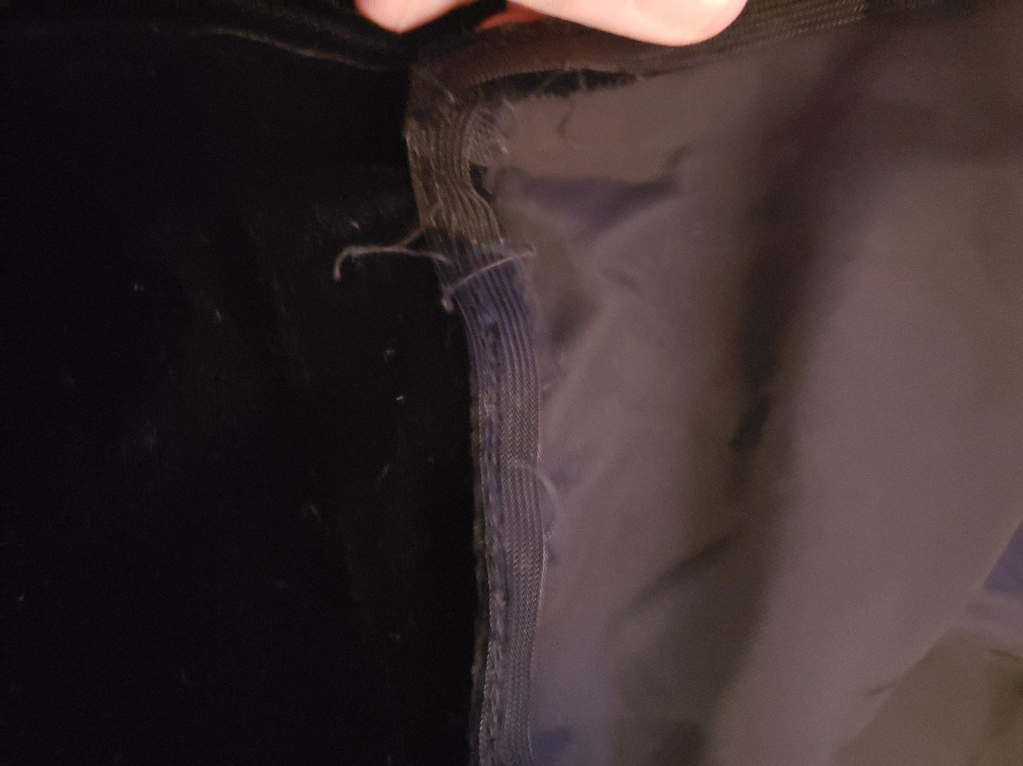 60s Black Velvet Gown