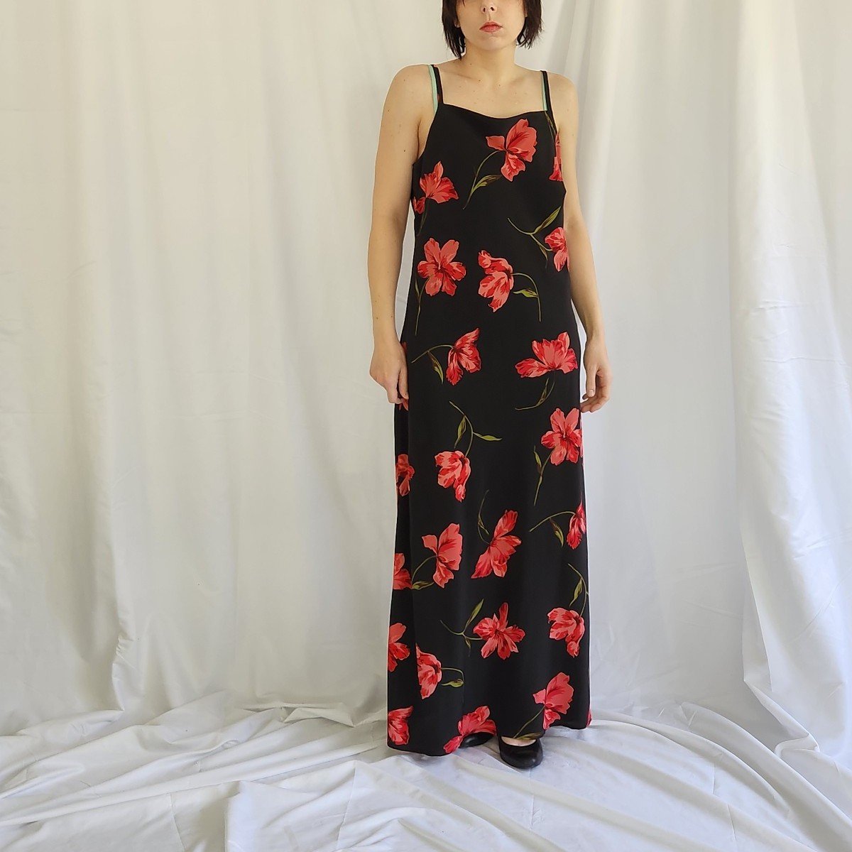 Y2K Black Floral Maxi Dress – Kaitlyn's Vintage Closet