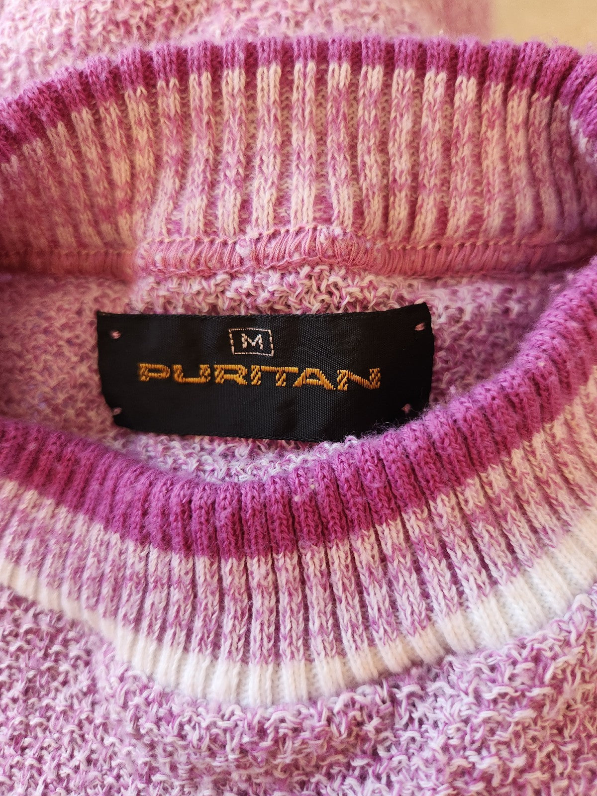 70s/80s Purple Knit Short Sleeve Top