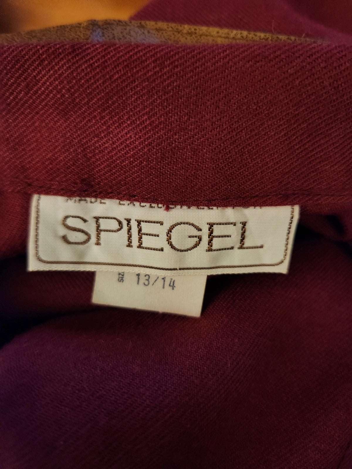 80s Burgundy Palazzo Pants