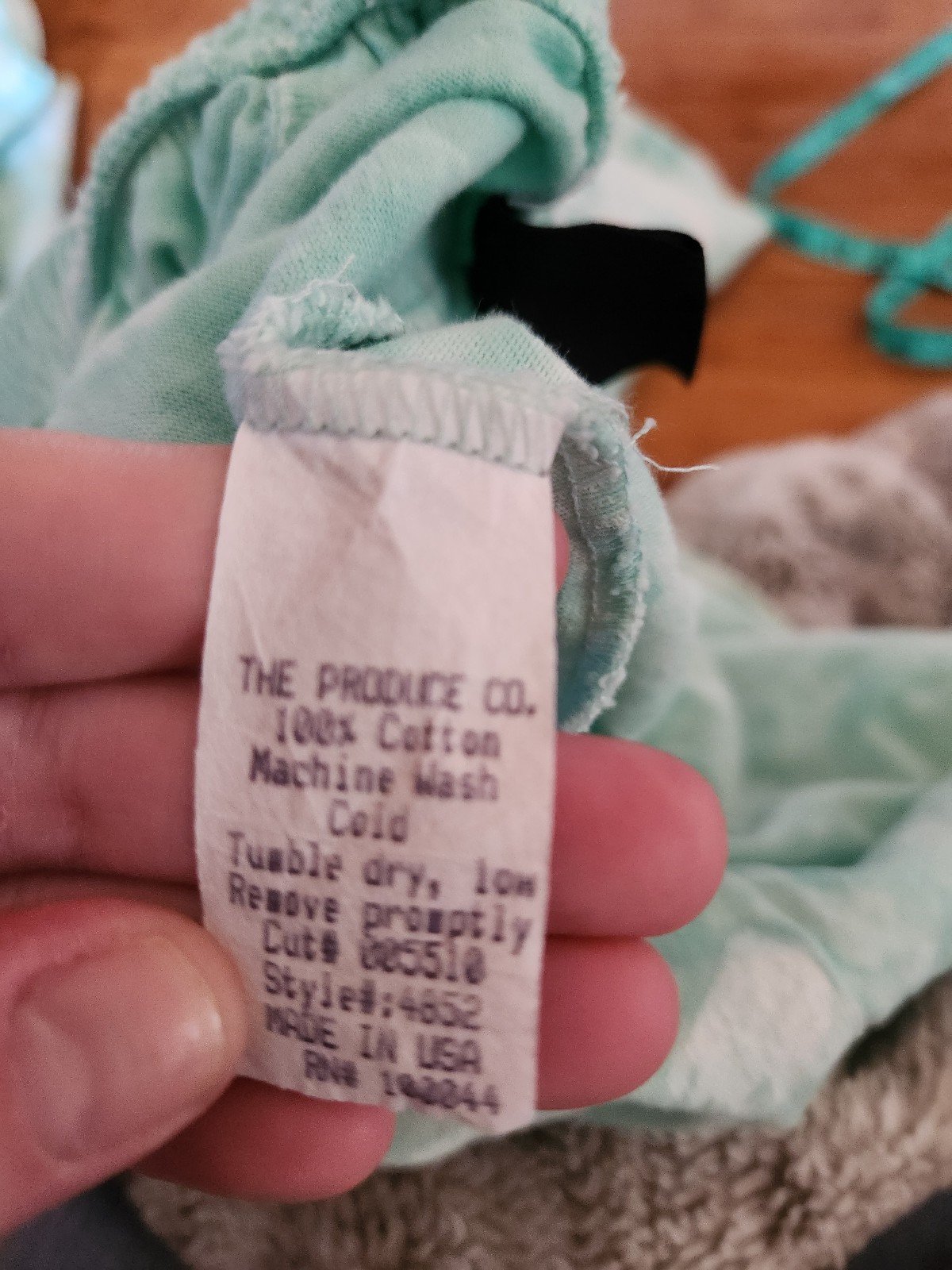 90s Green and White Tie Dye 3 Piece Cotton Set