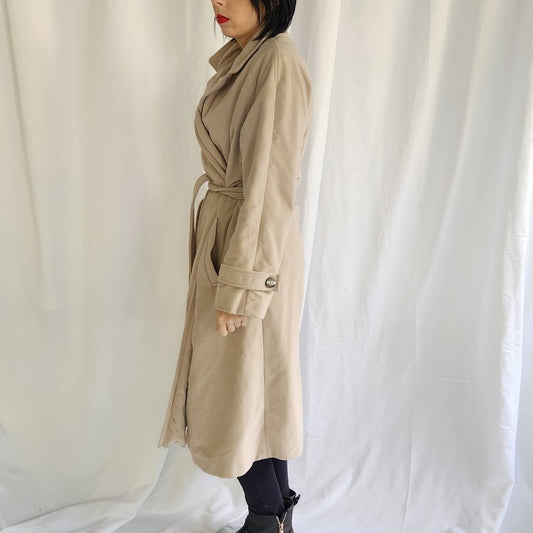 70s Faux Cashmere Trench Coat