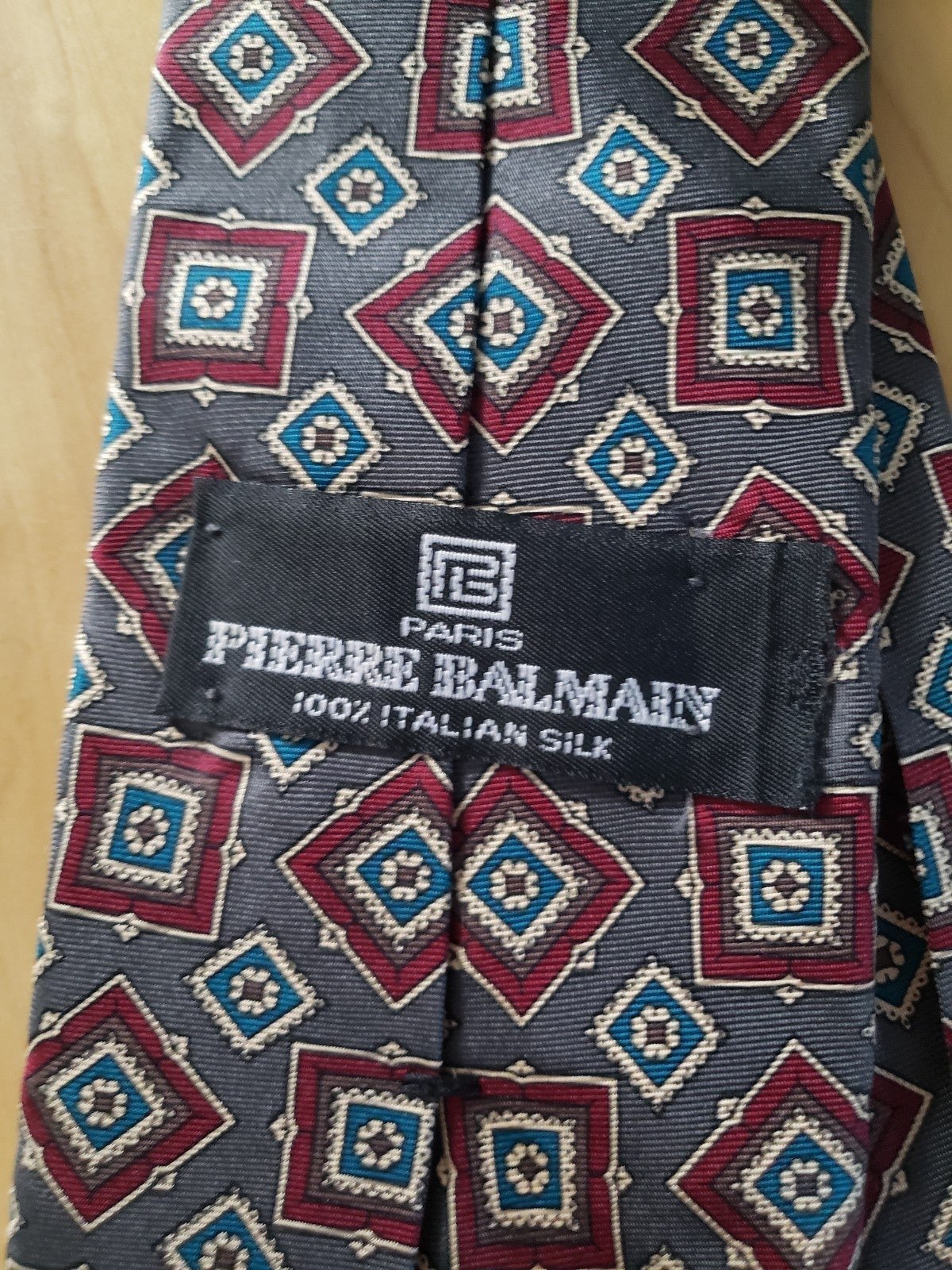 Vintage 80s Pierre Balmain Silk Tie