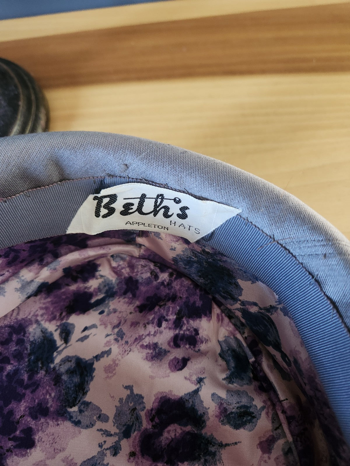 60s Gray Pillbox Hat