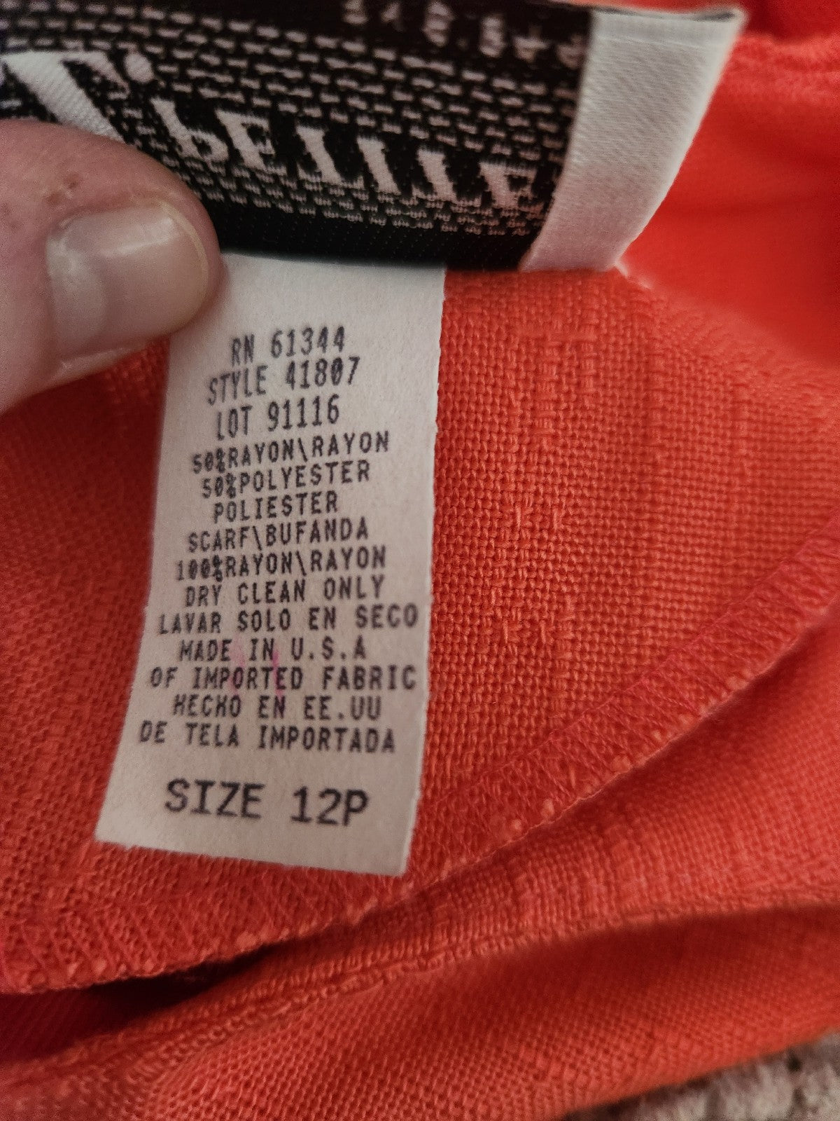 90s Coral Knee Length Dress