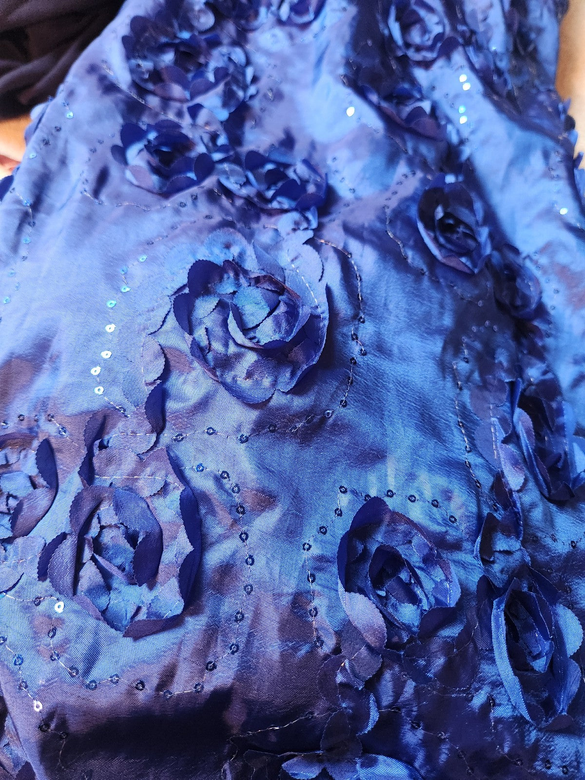 90s(?) Blue Floral Maxi Skirt
