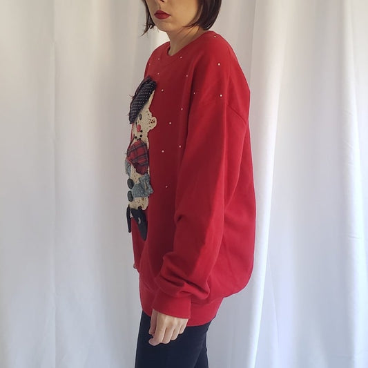 90s Custom Snowman Christmas Sweatshirt