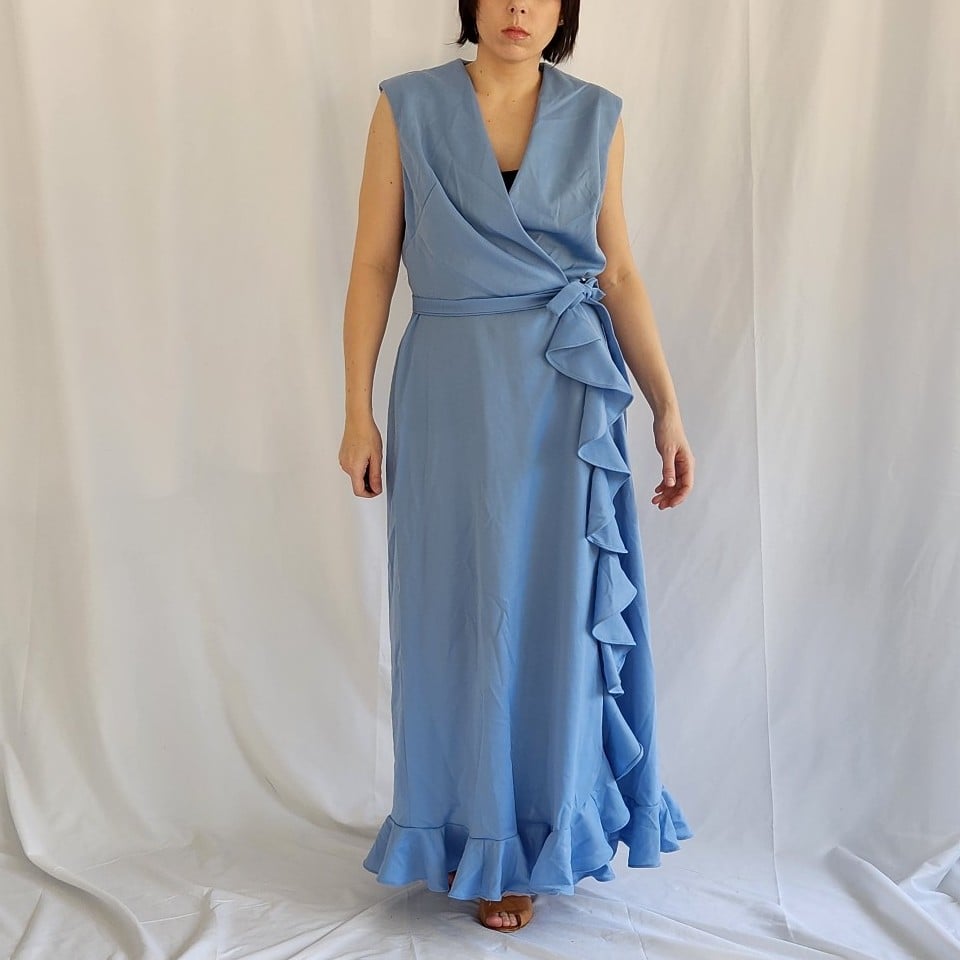 70s Blue Maxi Dress Kaitlyn's Vintage Closet 70s Blue Maxi Dress Kaitlyn's Vintage Closet