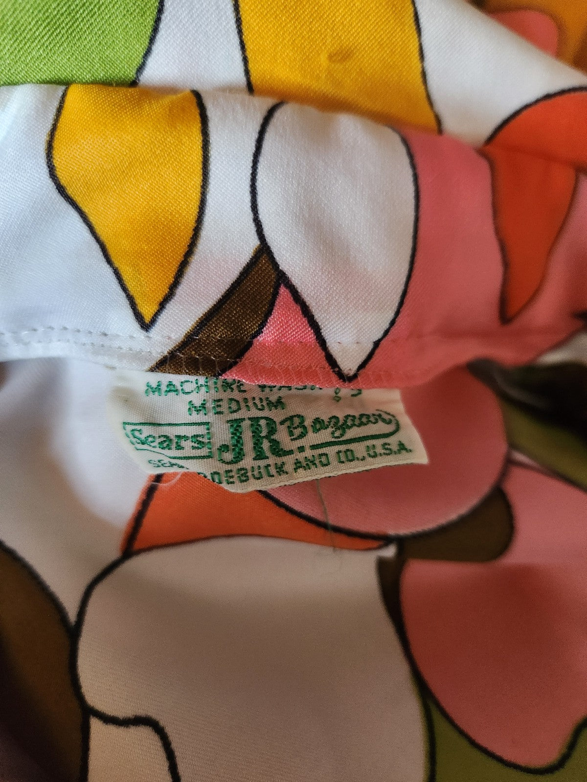 60s/70s Flower Power Long Sleeve Minidress