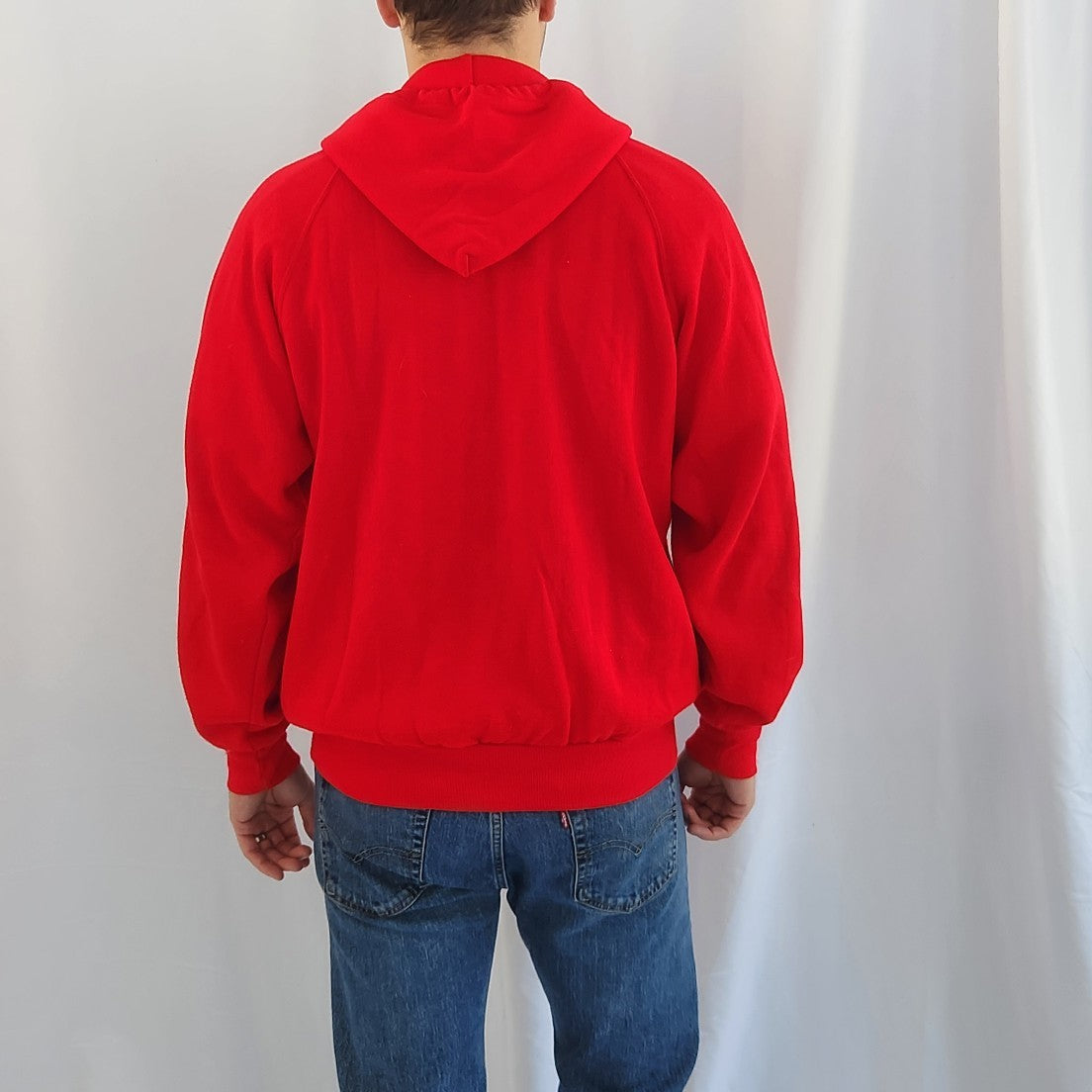 80s/90s Red Boy Scouts of America Zip Up Hoodie