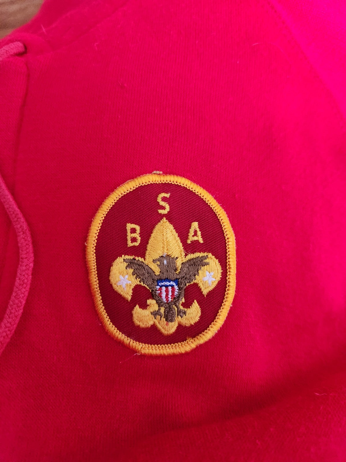 80s/90s Red Boy Scouts of America Zip Up Hoodie