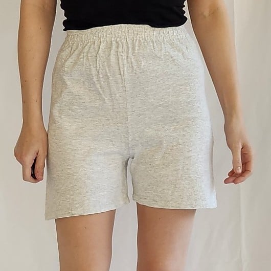 90s/Y2K Gray Cotton Pull On Shorts