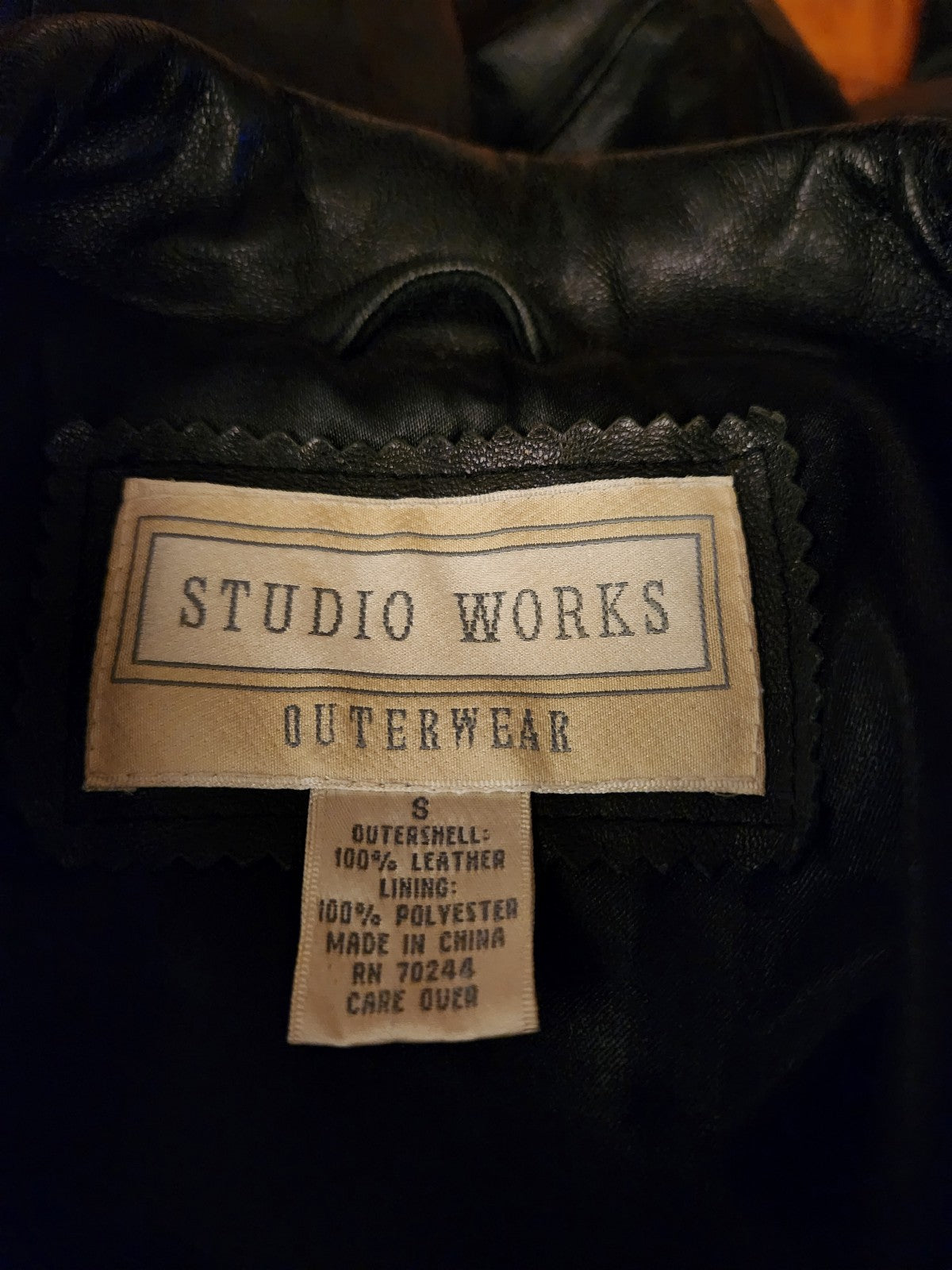Y2K Black Zip Up Leather Jacket