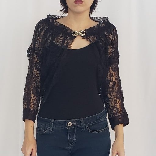 30s/40s (?) Black Lace Jacket