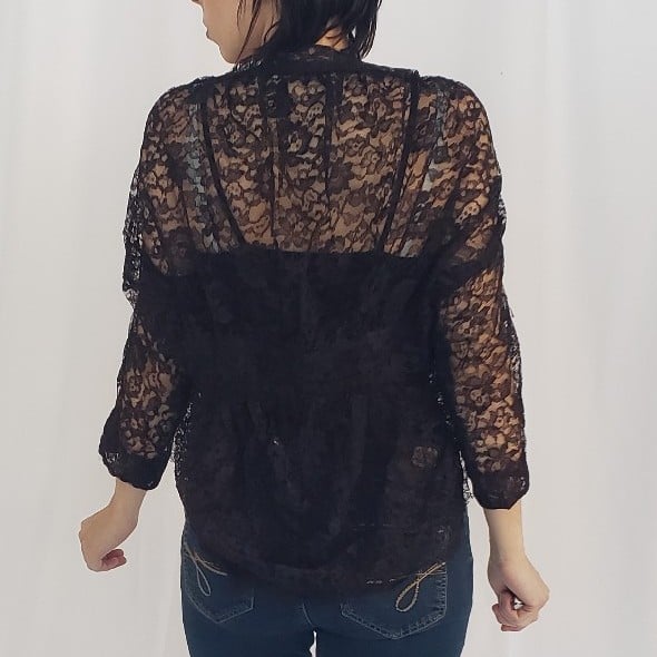 30s/40s (?) Black Lace Jacket