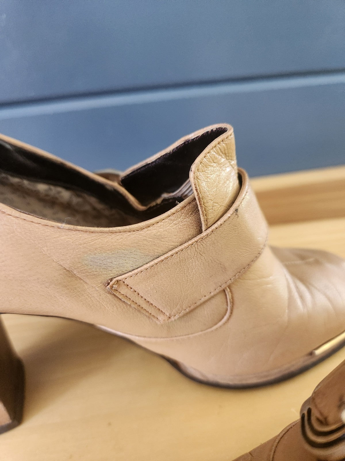 70s Faux Leather Heels