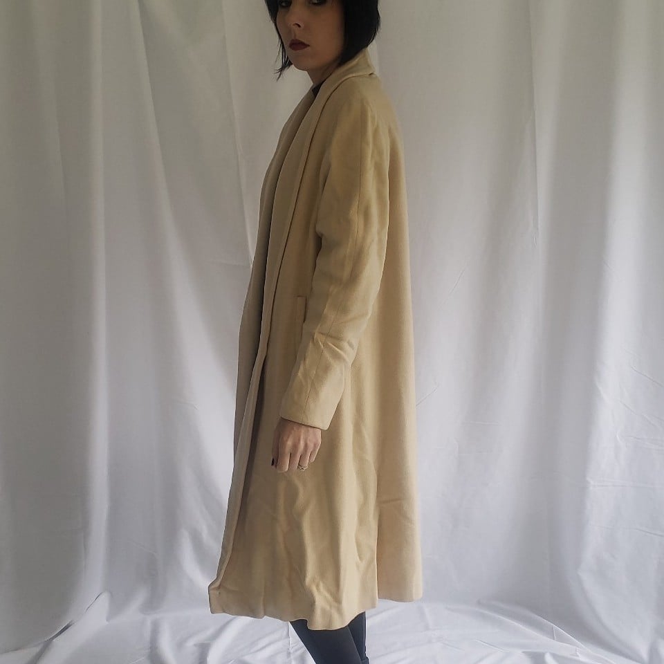 60s Beige Cashmere Coat