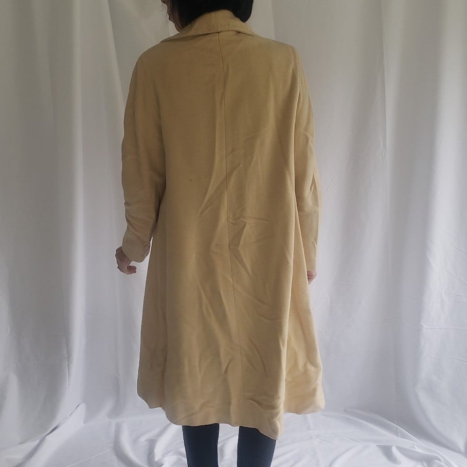 60s Beige Cashmere Coat