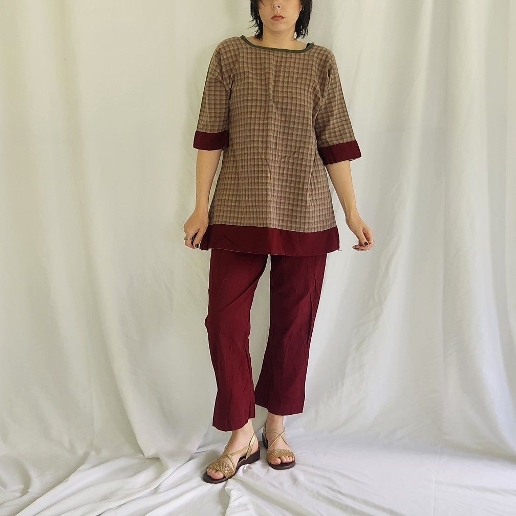 Vintage Home Made Renaissance Fair Top and Pants Set