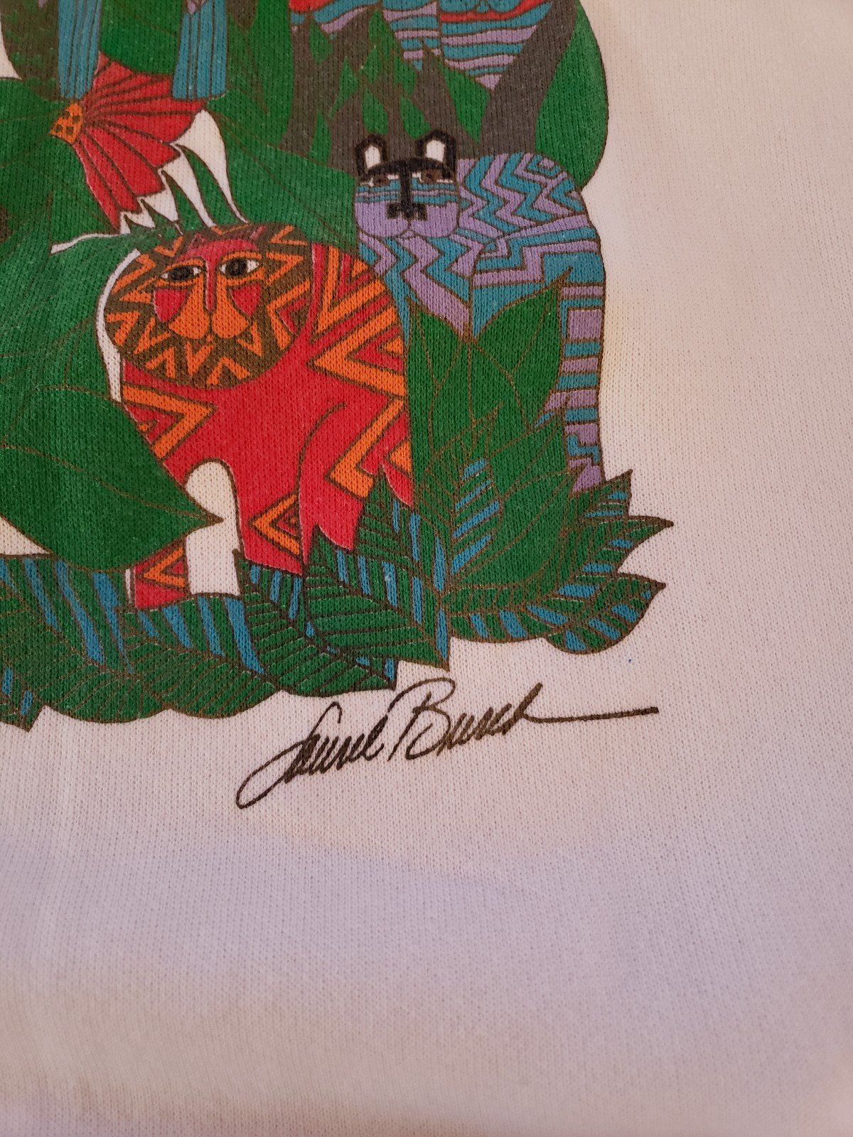 90s Laurel Burch The Scret Jungle Sweatshirt