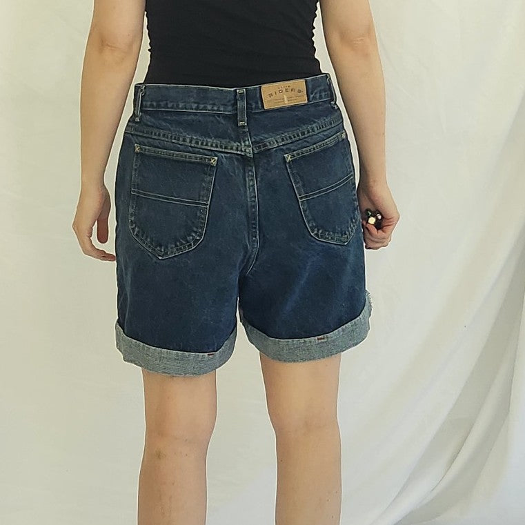 90s Riders Cuffed Mom Shorts