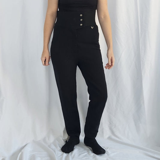90s Black Ski Base Layer Pants