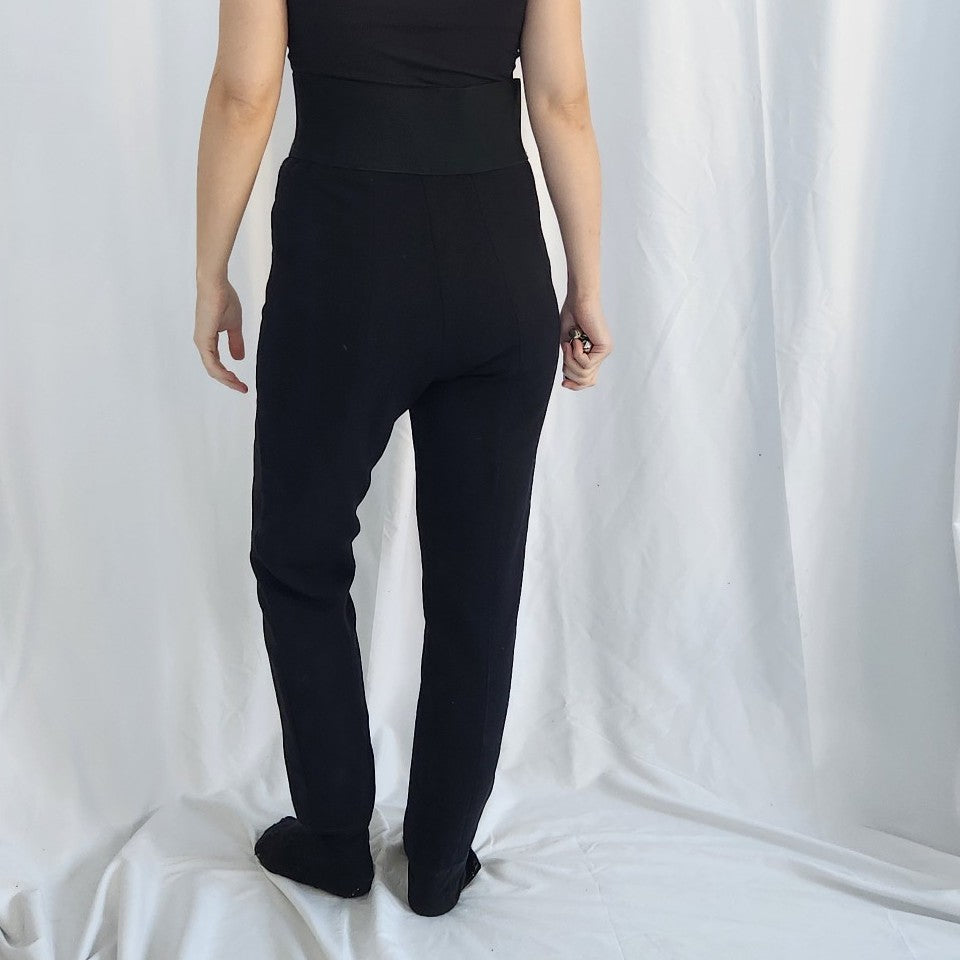 90s Black Ski Base Layer Pants