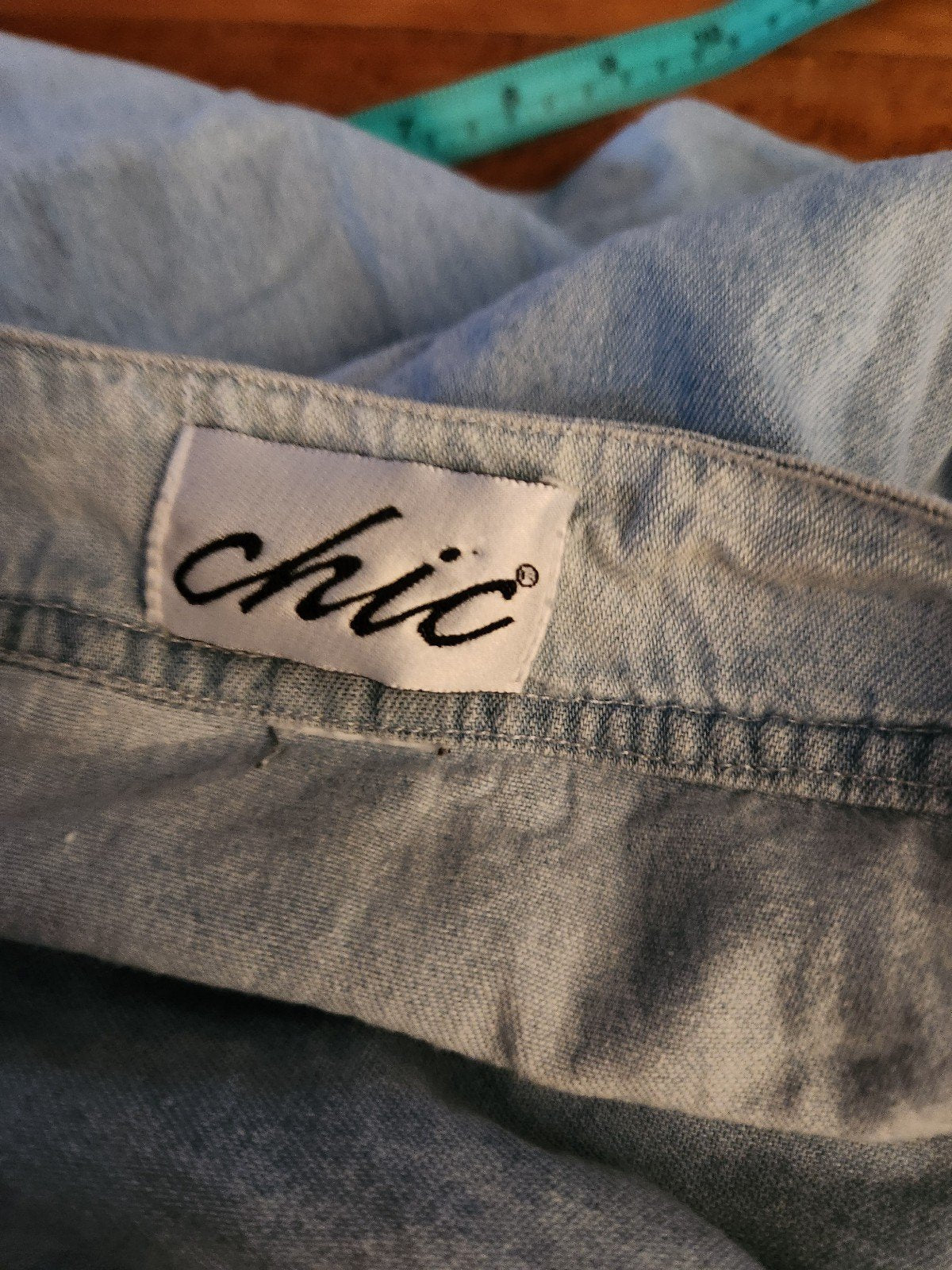 90s Sleeveless Denim Shirt