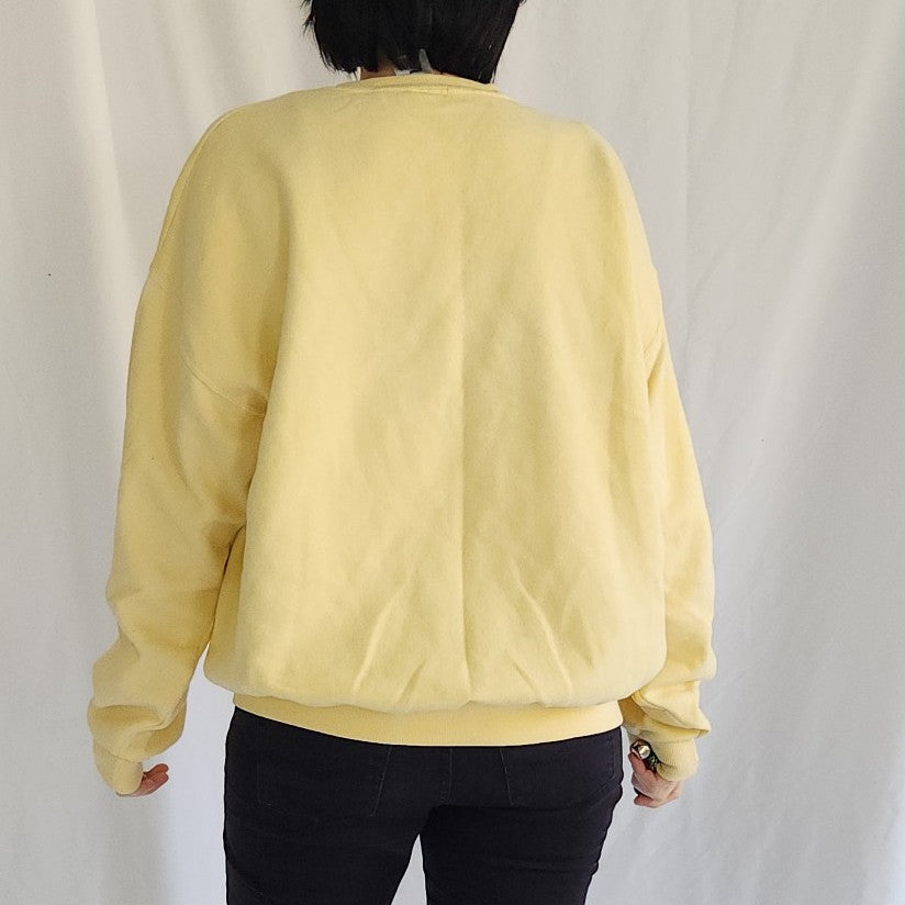 00s Yellow Golden Lab Puppies Fishing Crew Neck Sweatshirt