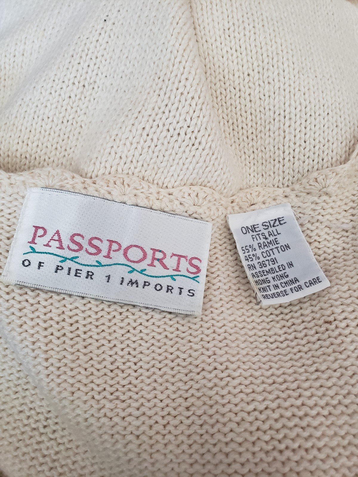 90s Beige Crochet Vest