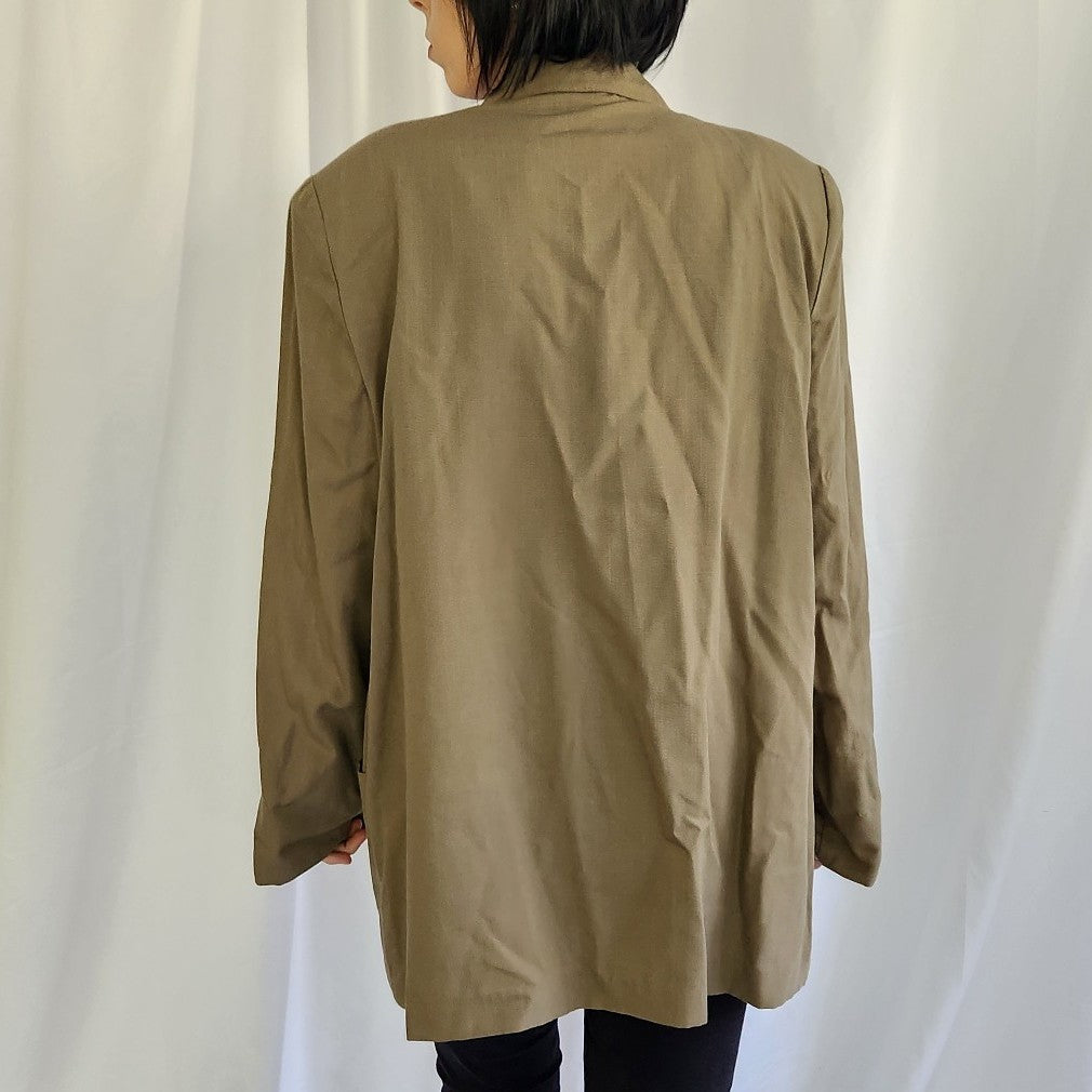 90s Olive Green Lightweight Blazer