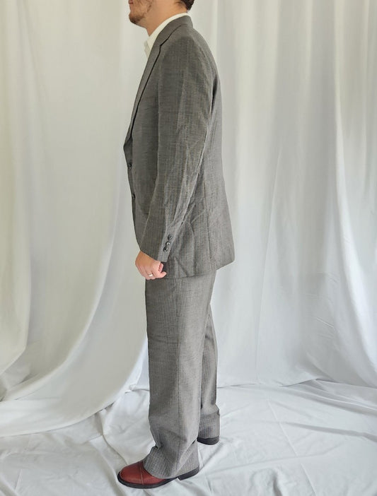 70s/80s Gray Pinstripe Three Piece Suit