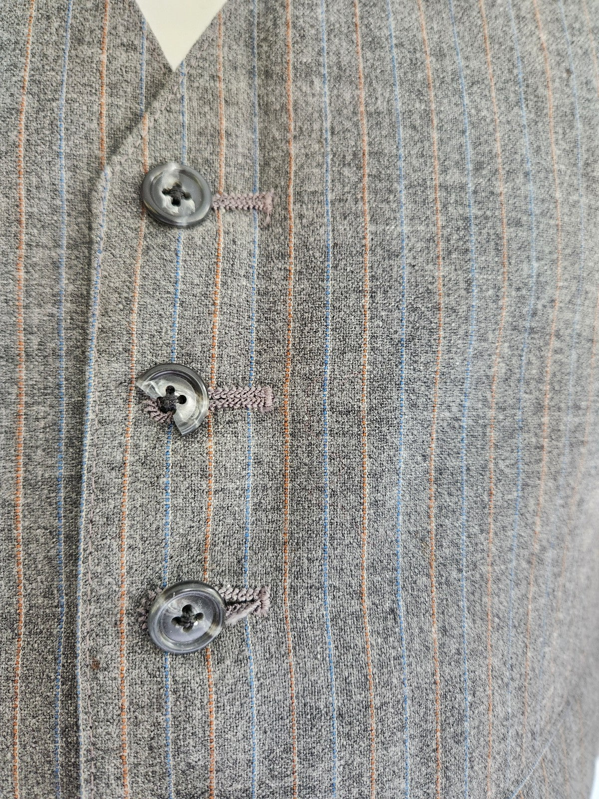 70s/80s Gray Pinstripe Three Piece Suit