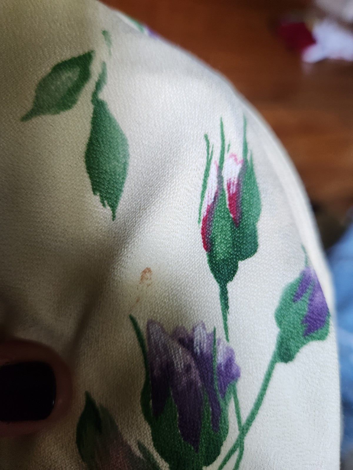 90s Cream Floral Sheath Dress