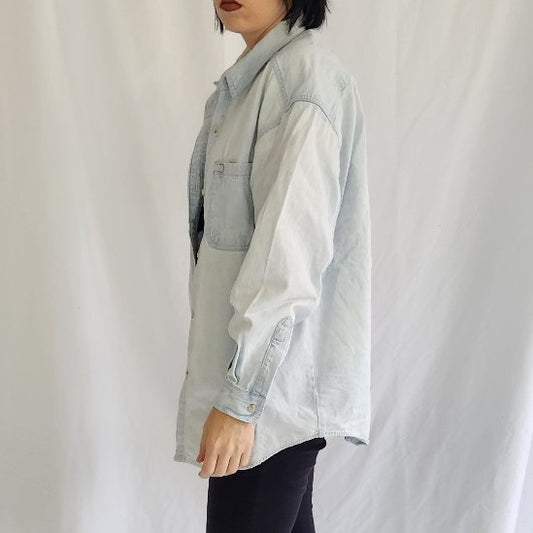 90s Eddie Bauer Denim Button Down Shirt