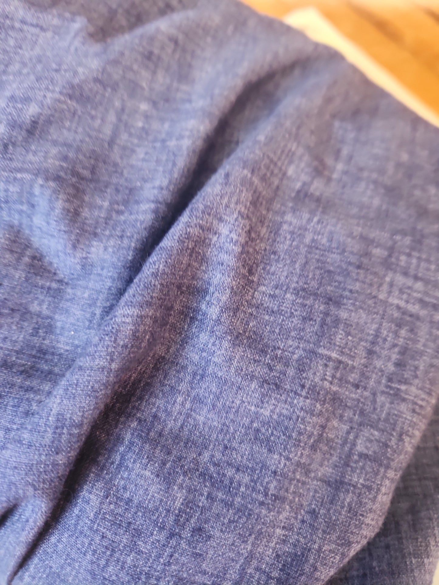 70s Blue Hand Made Wrap Skirt