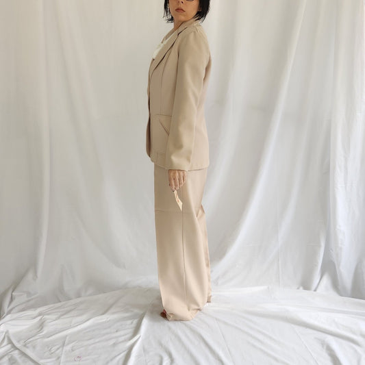 70s Deadstock Tan Ladies 3 Piece Suit