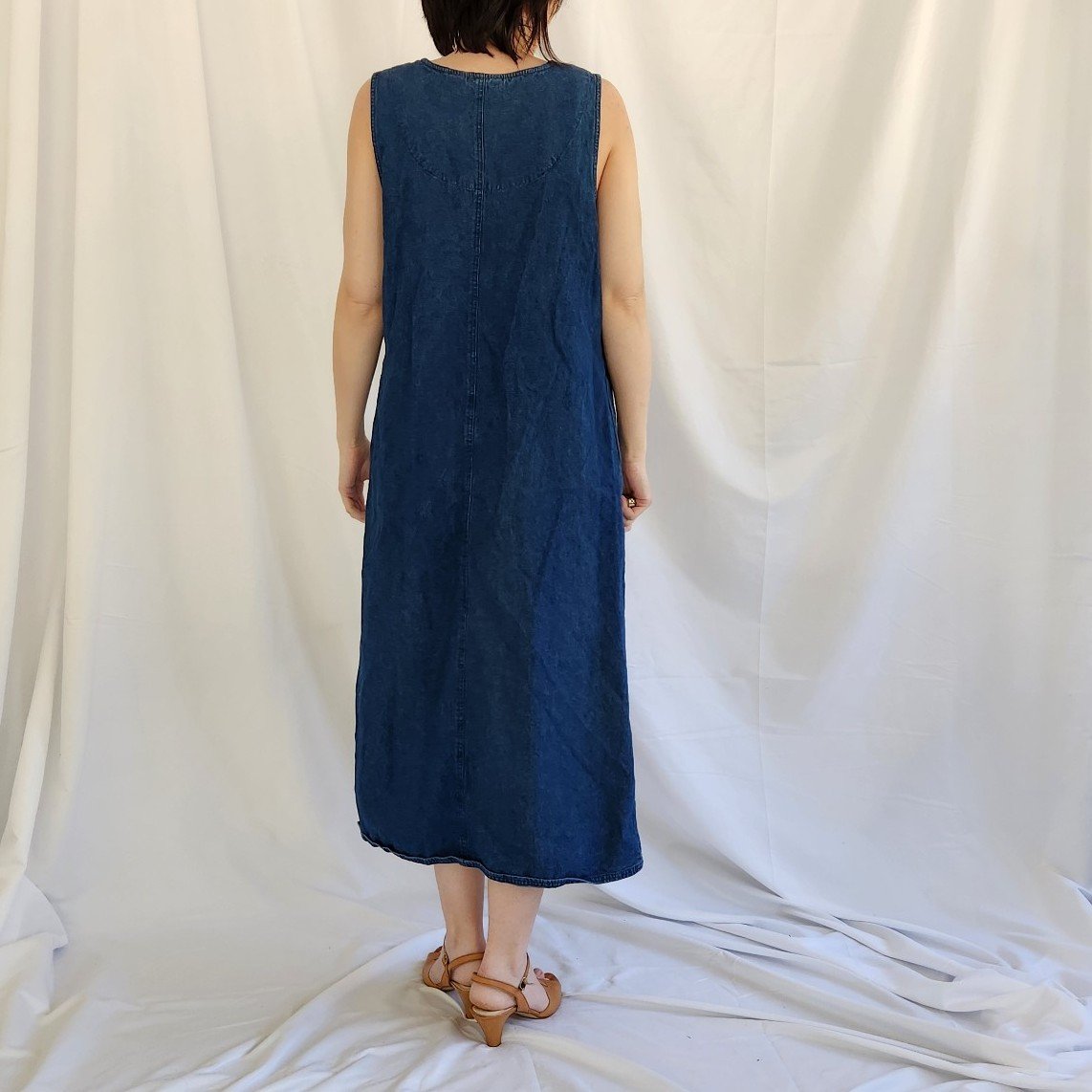 90s/00s Denim Jumper Dress