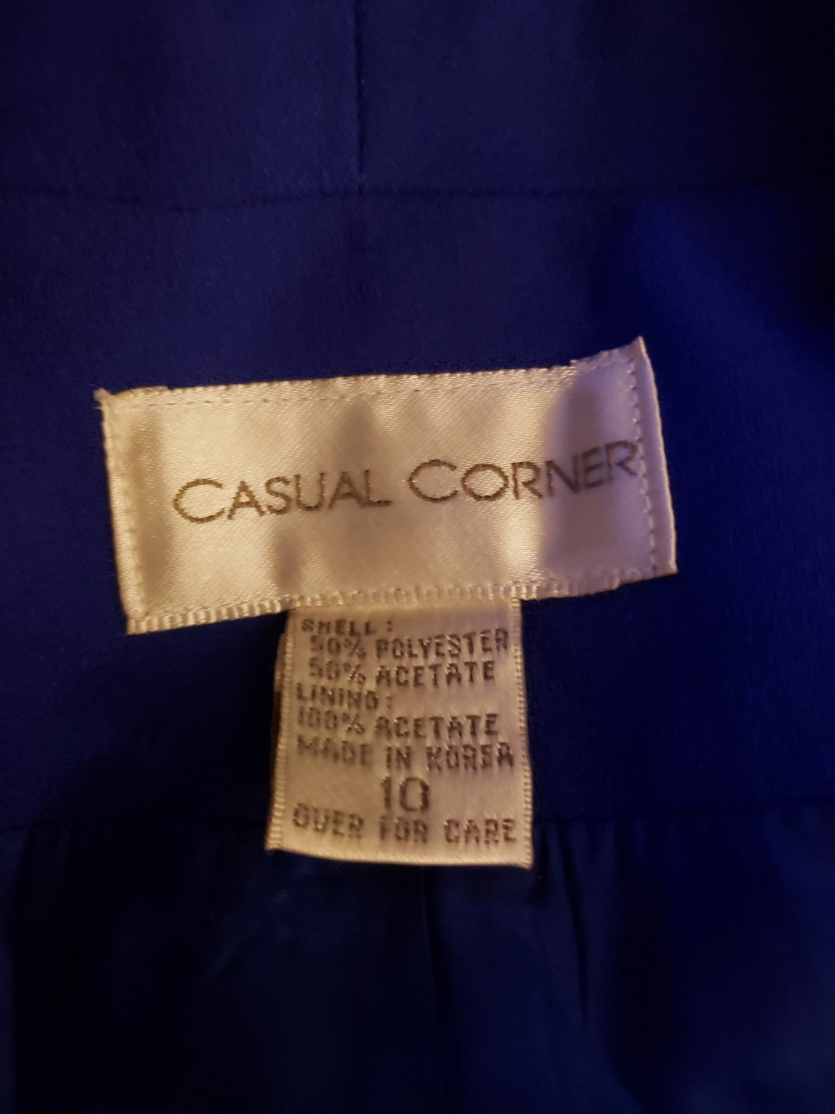 90s Blue Casual Corner Skirt Suit