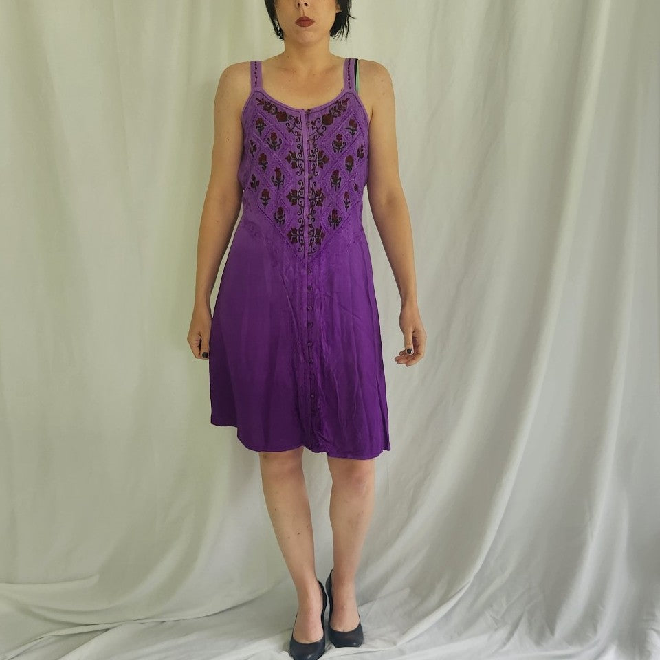 90s Purple Ombre Sundress