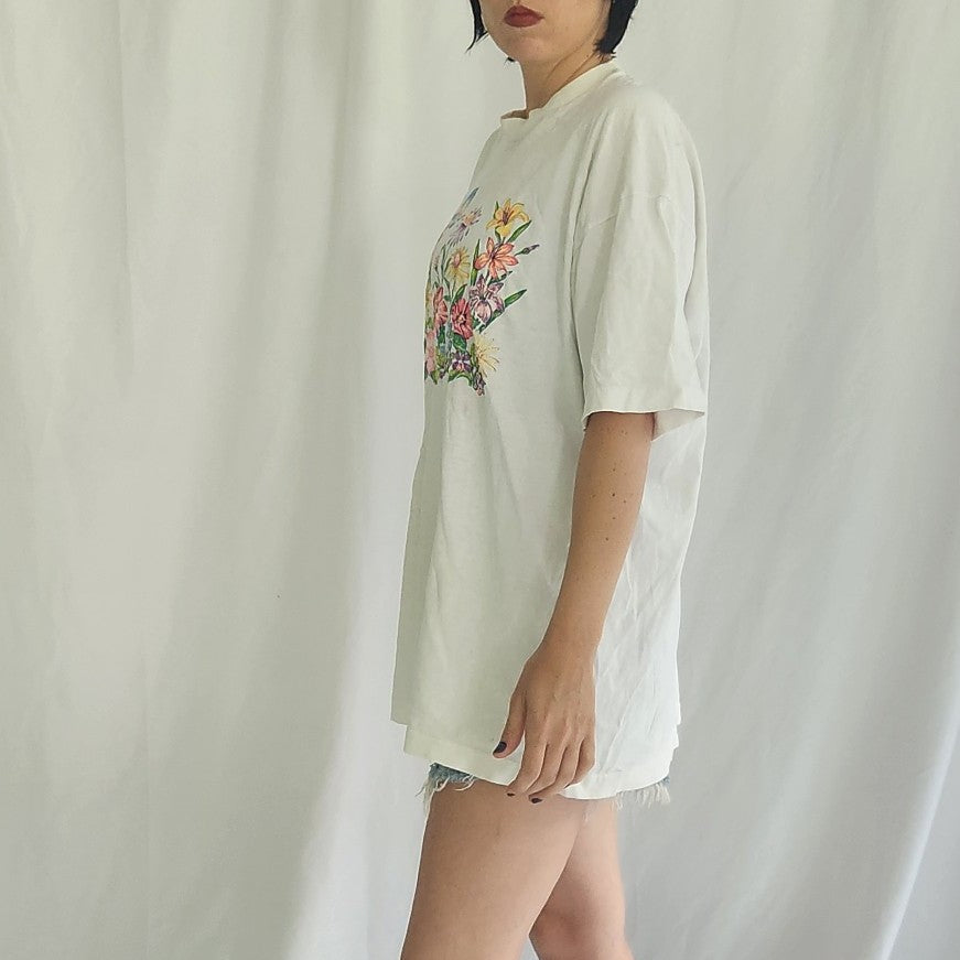 90s Floral Grandmacore Tee