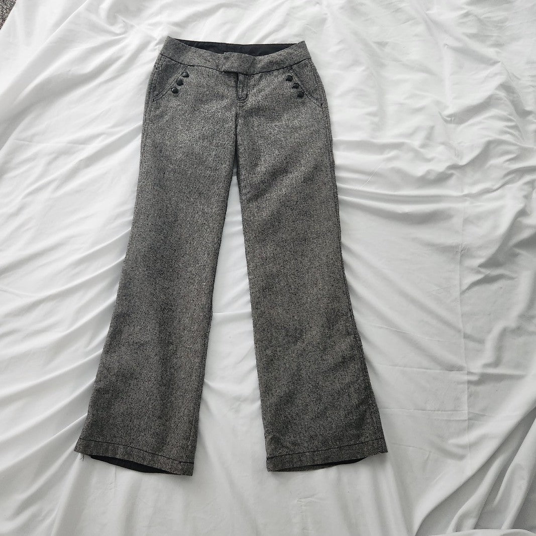 Y2K Gray Wide Low Rise Leg Trousers