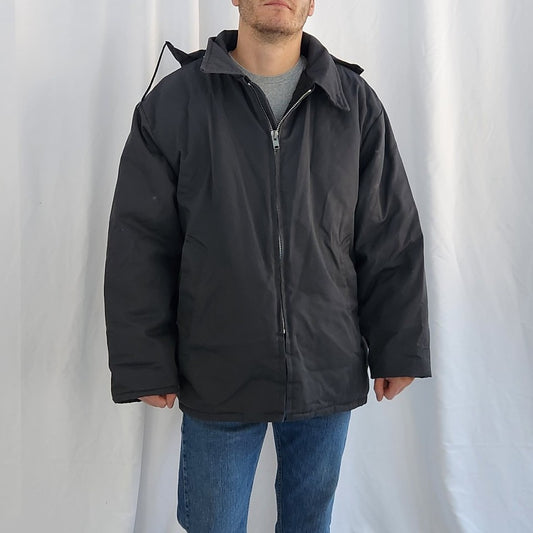 Vintage Gray Insulated Utility Jacket