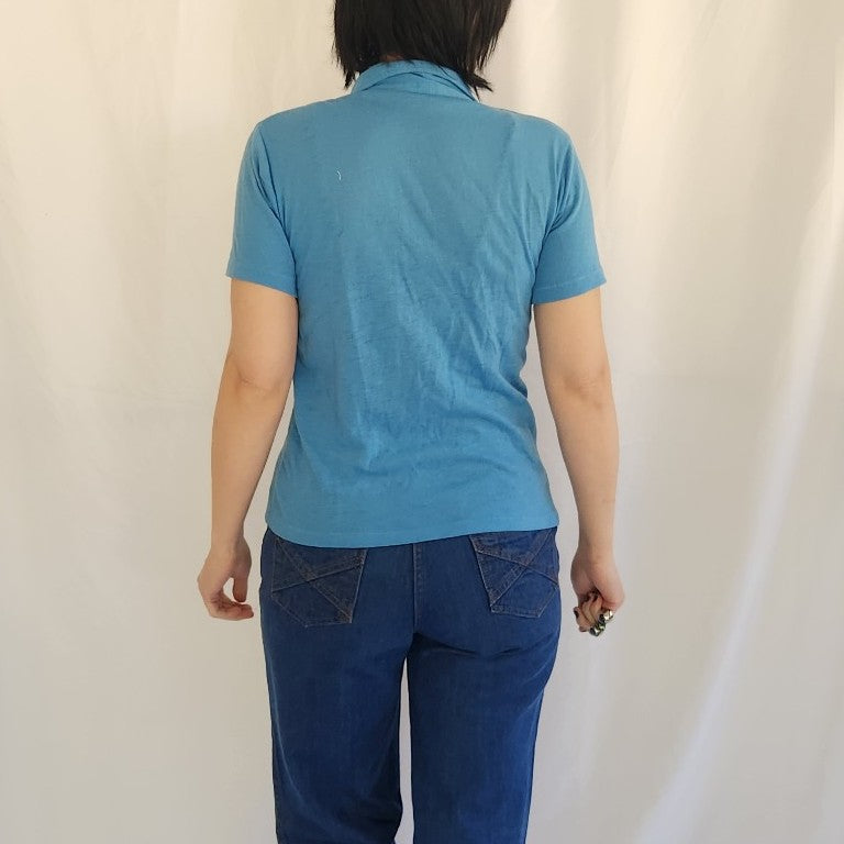 60s/70s Blue Polo